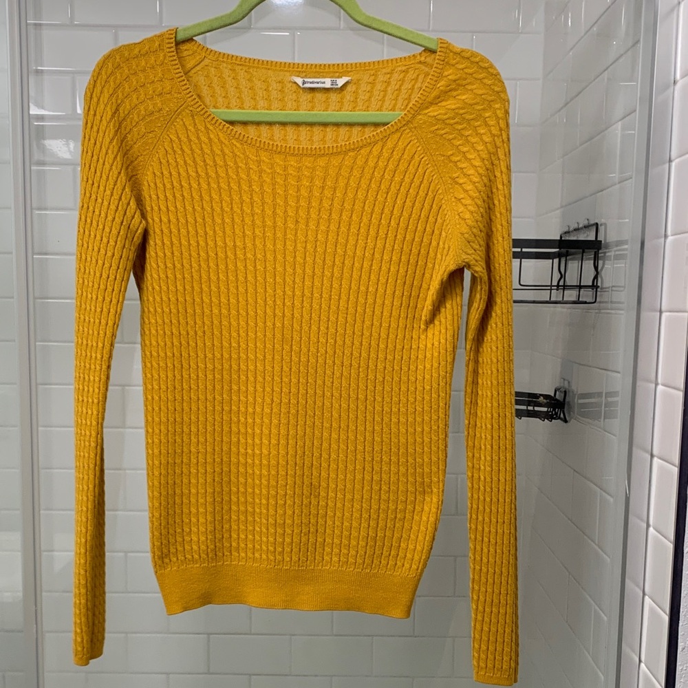 Stradivarius Golden Yellow Women's Sweater